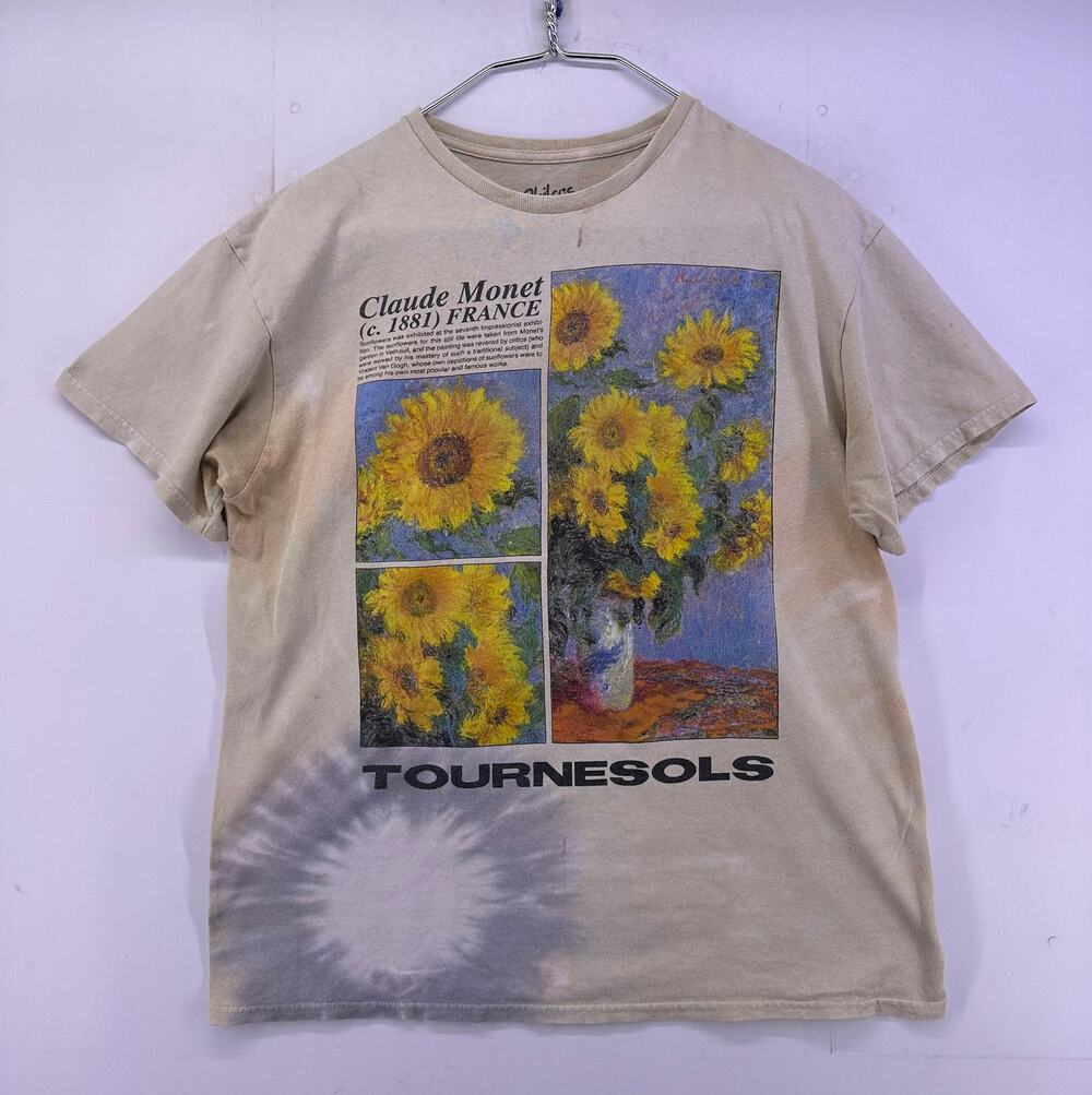 Claude Monet Sunflower’s Picture Collage Tie Dye Size M